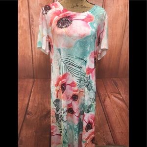 Cal style size xl tropical floral dress